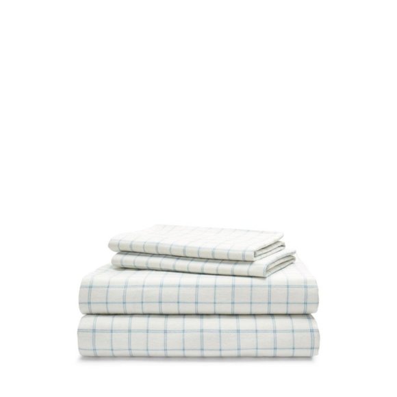 Lauren Ralph Lauren Millerton Plaid Flannel 4 Pieces Queen Sheet Set
